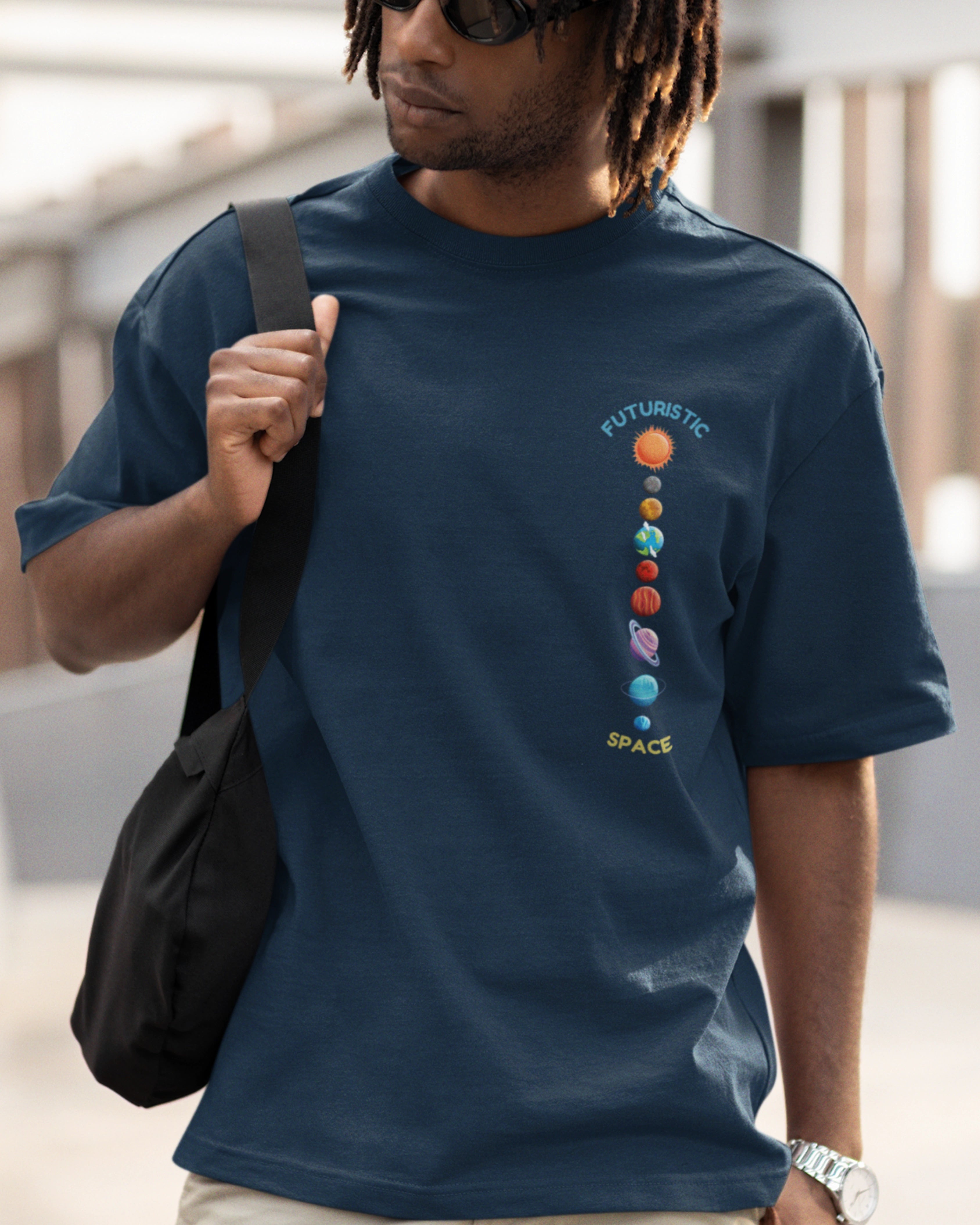 Futuristic Space Oversized Tee