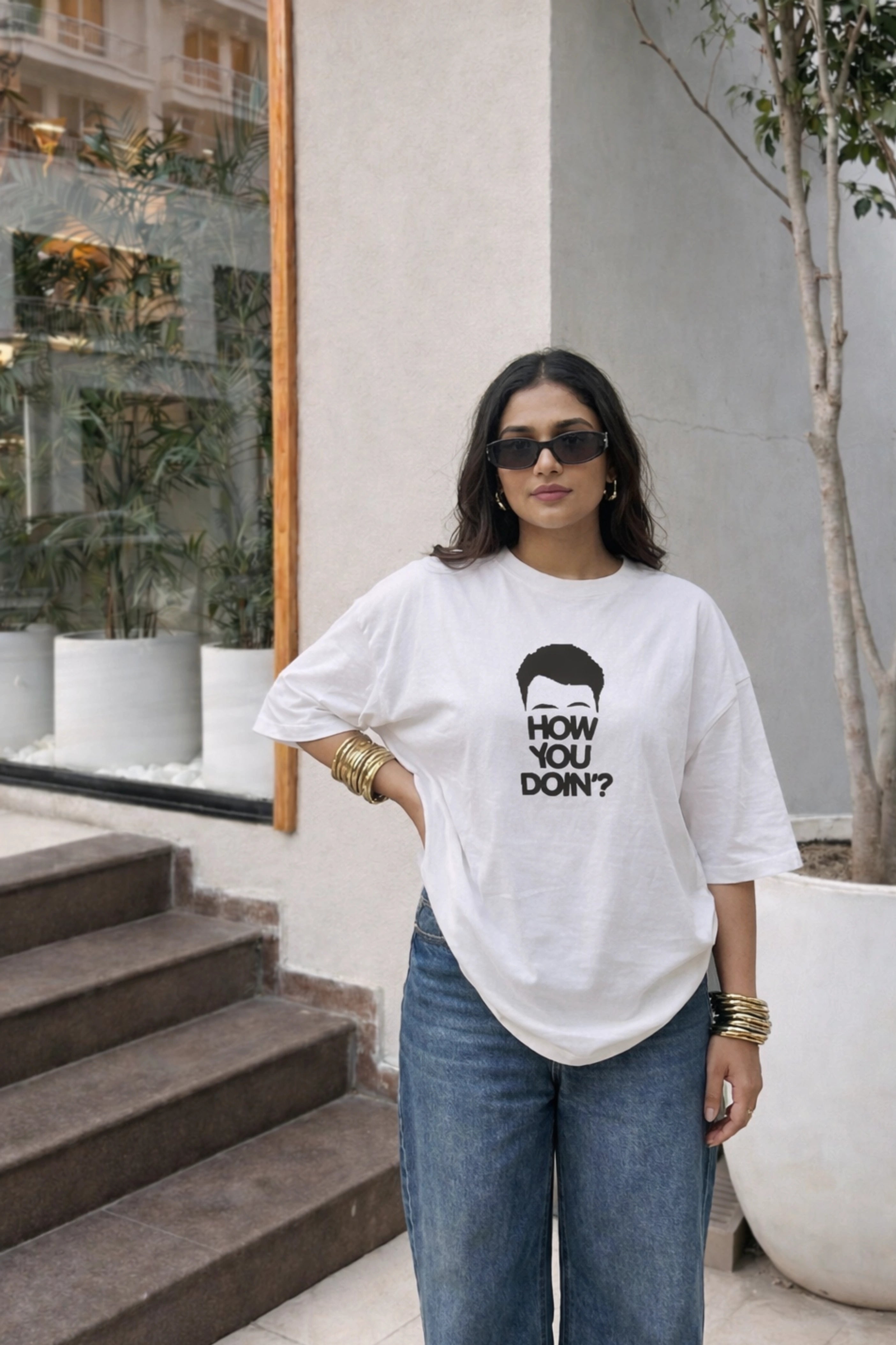 How You Doin Unisex Oversized Tee
