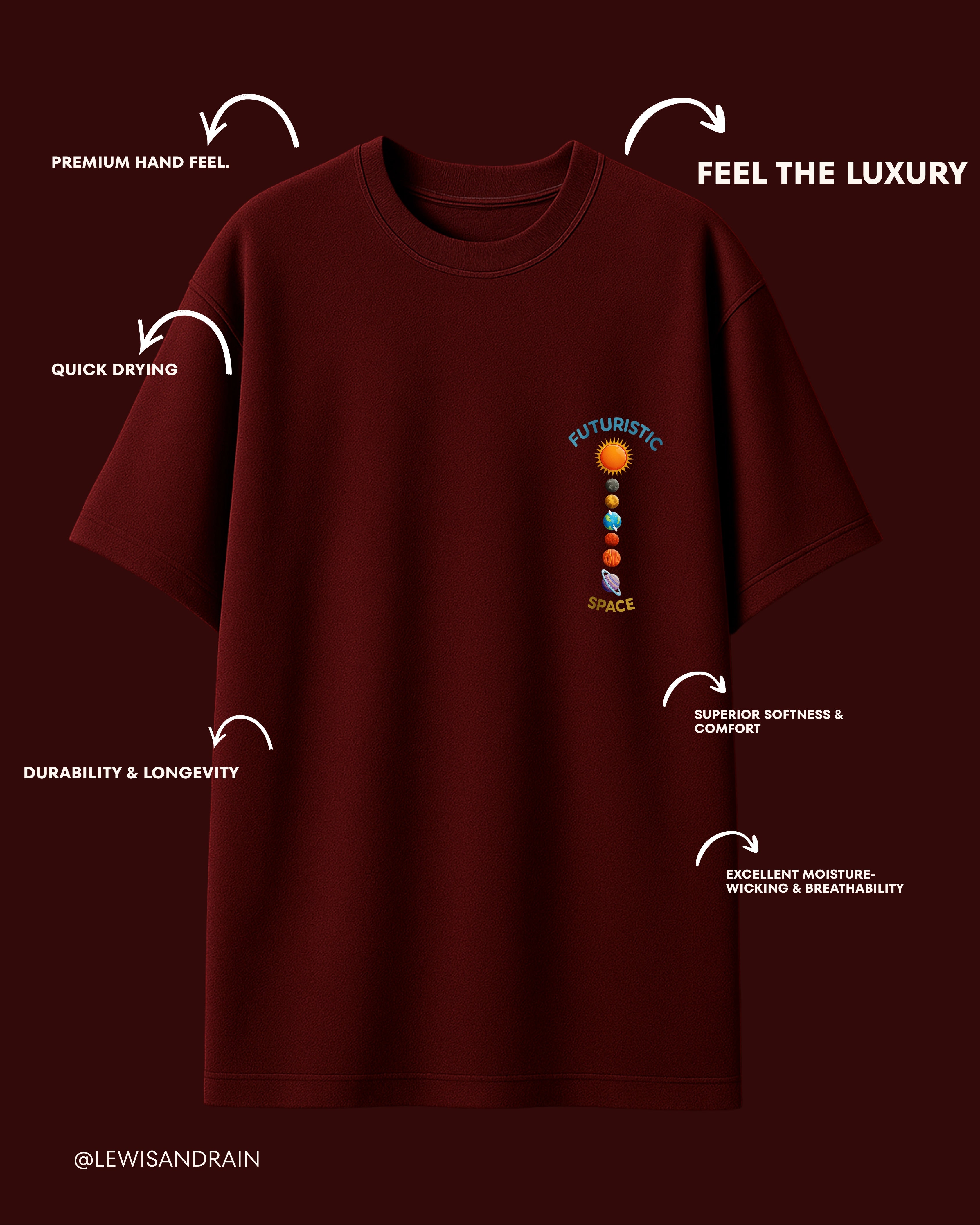 Futuristic Space Oversized Tee